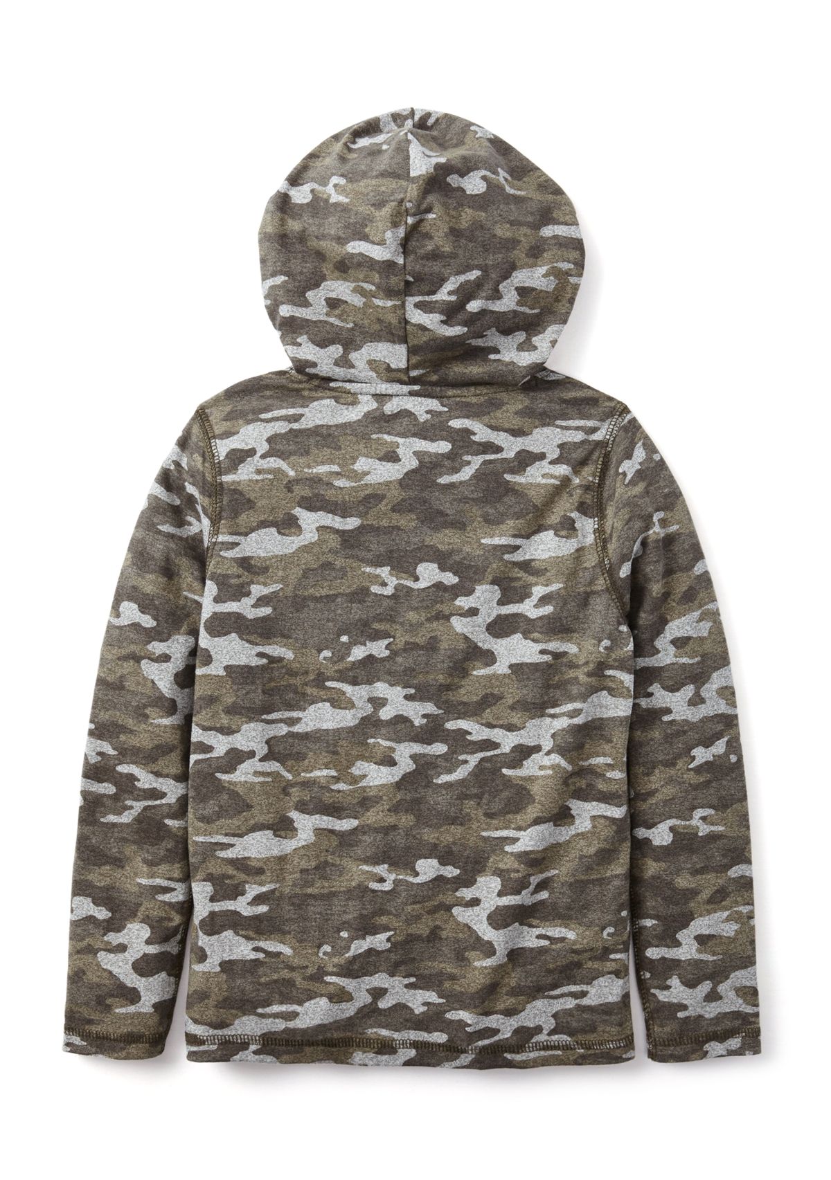 Boys 8-20 Long Sleeve Jaspe Printed Hoodie