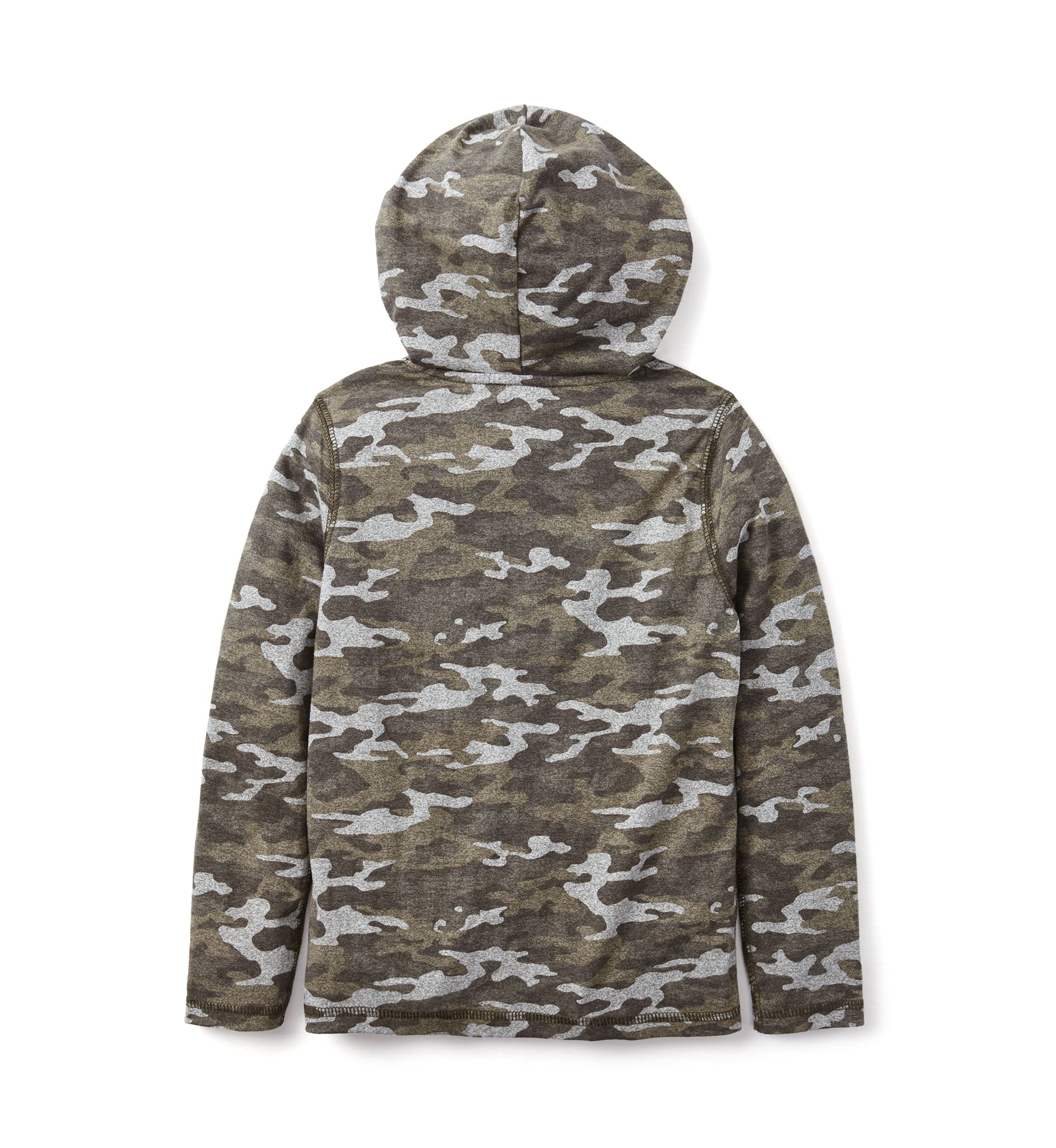 Boys 8-20 Long Sleeve Jaspe Printed Hoodie