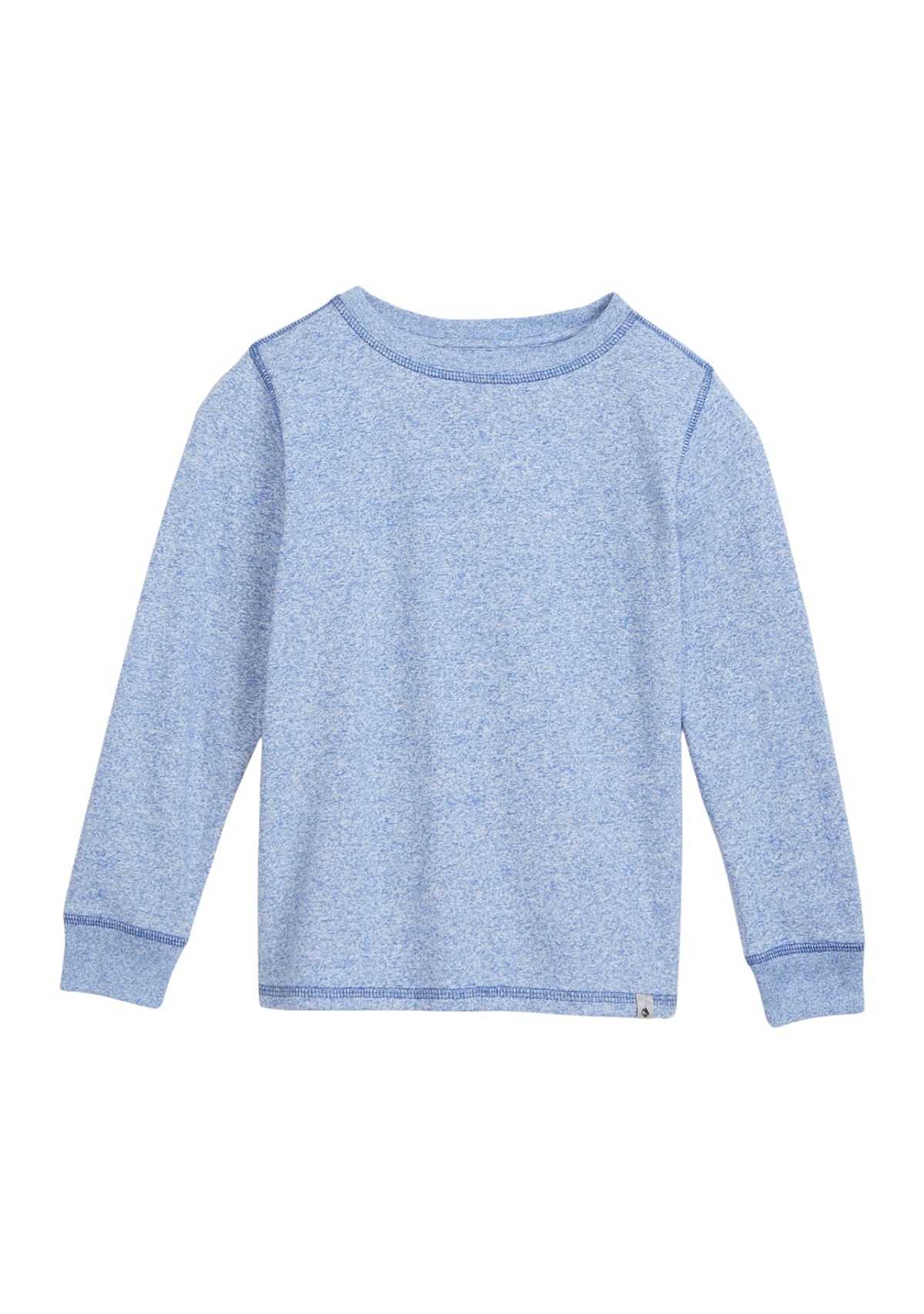 Boys 4-7 Long Sleeve Jaspe Crew Neck T-Shirt
