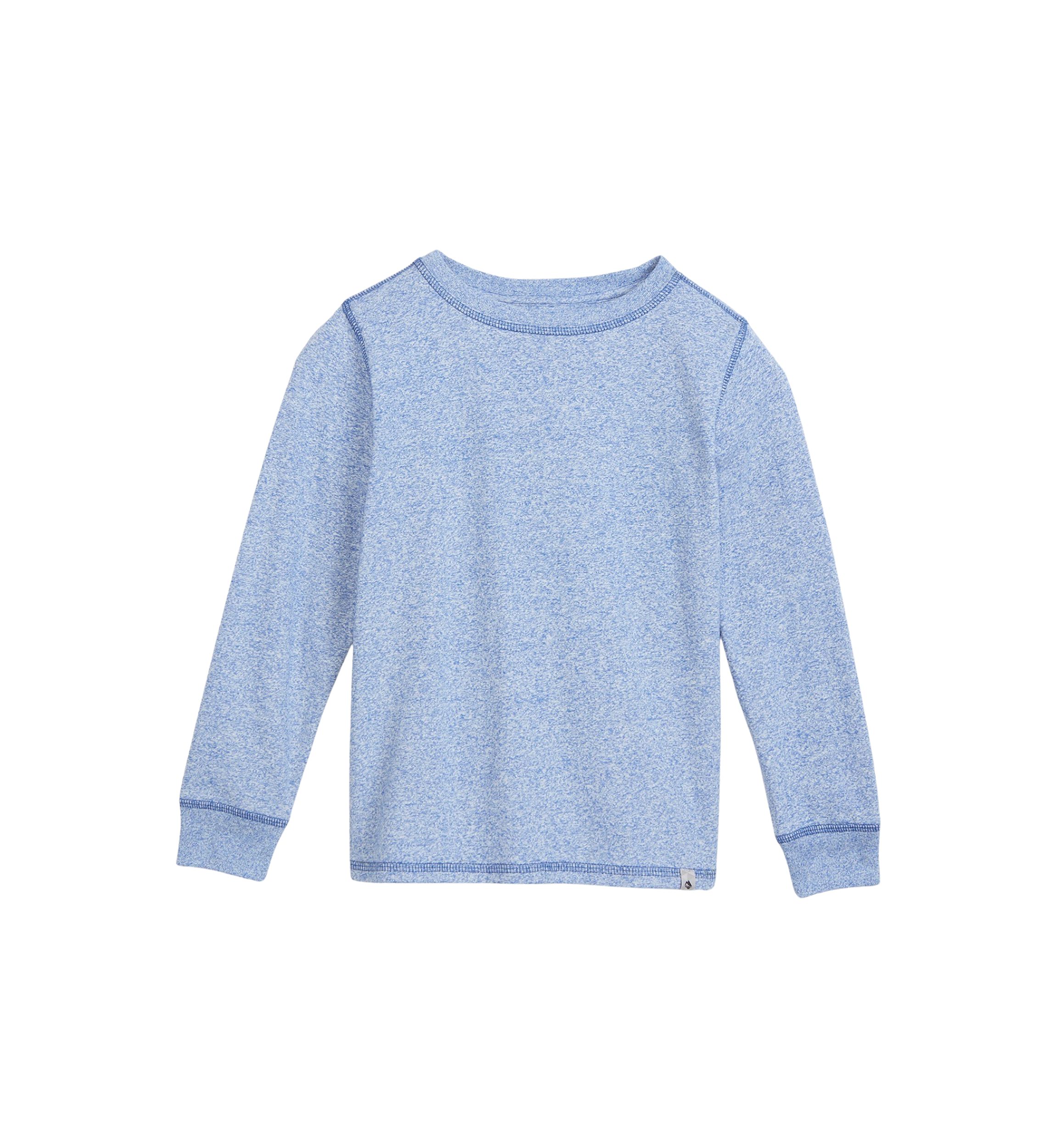 Boys 4-7 Long Sleeve Jaspe Crew Neck T-Shirt