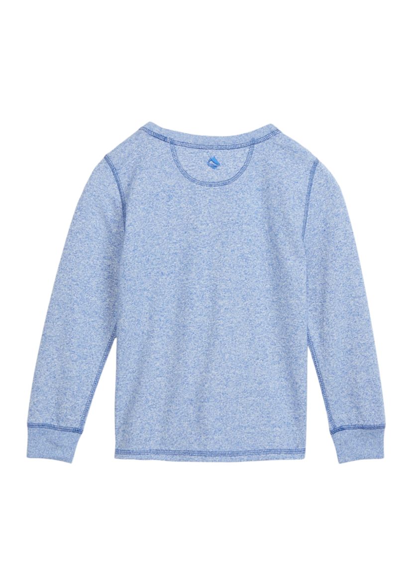 Boys 4-7 Long Sleeve Jaspe Crew Neck T-Shirt