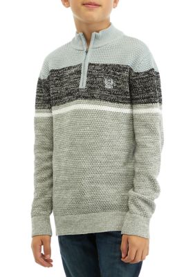 Junior Boys' [8-20] Cotton Half-Zip Sweater