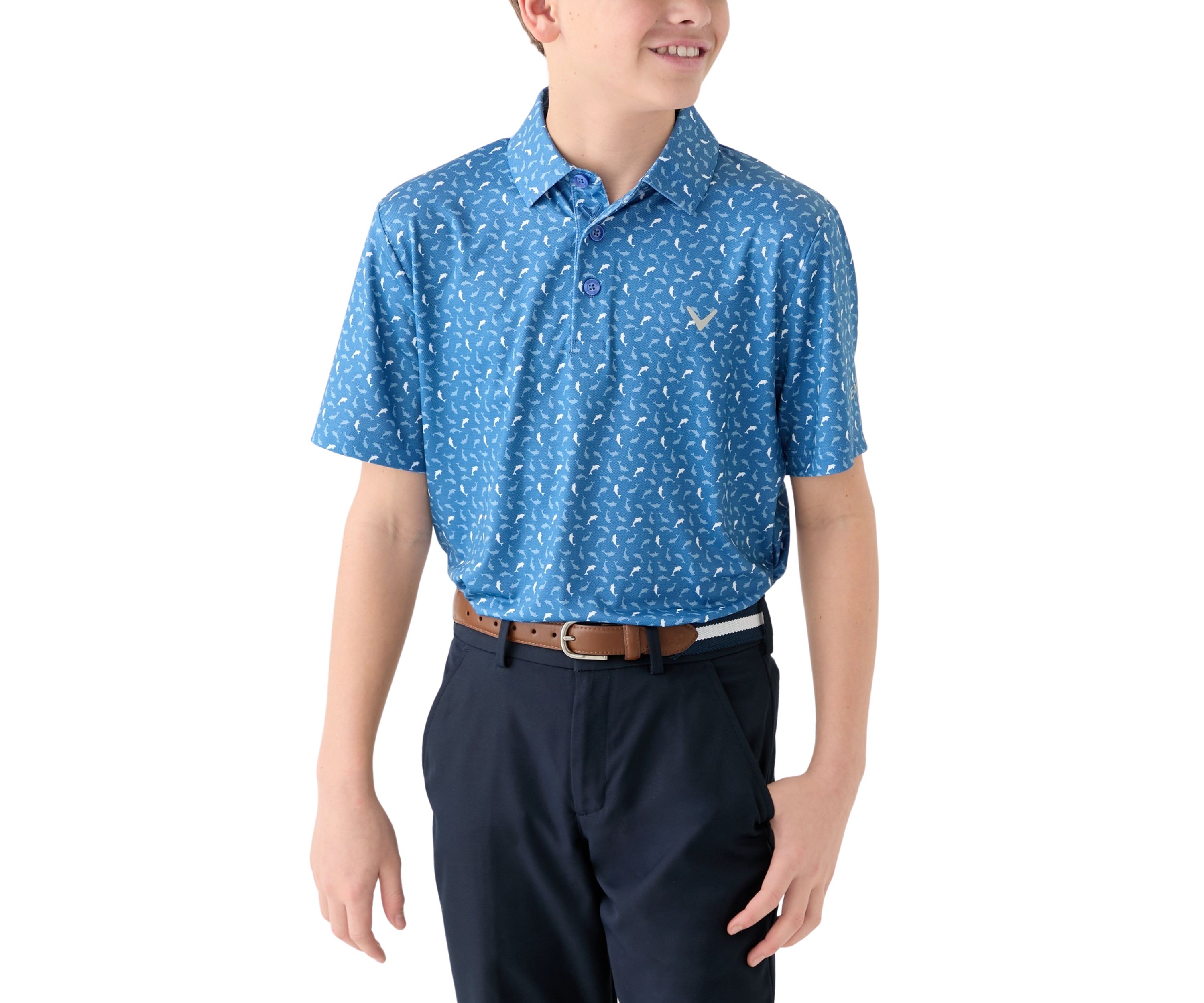 Boys 8-20 Printed Polo Shirt 