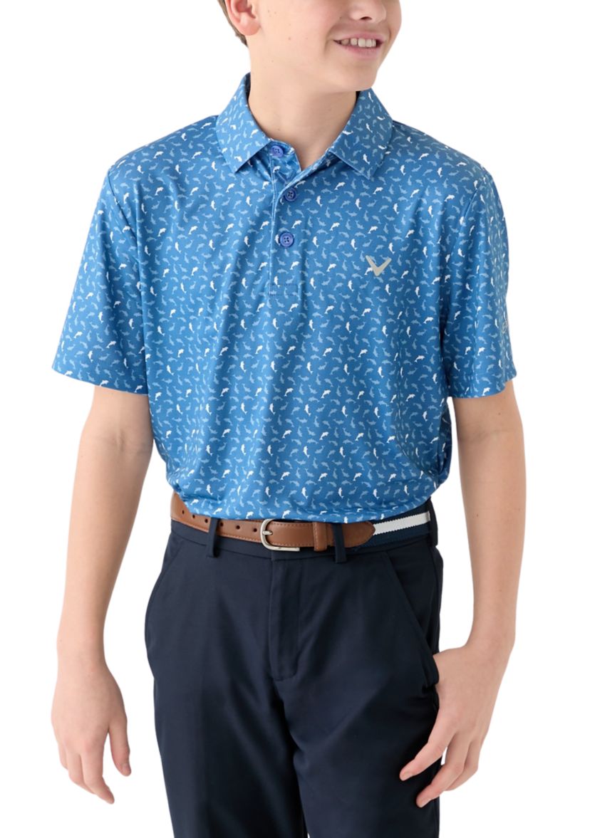 Boys 8-20 Printed Polo Shirt 