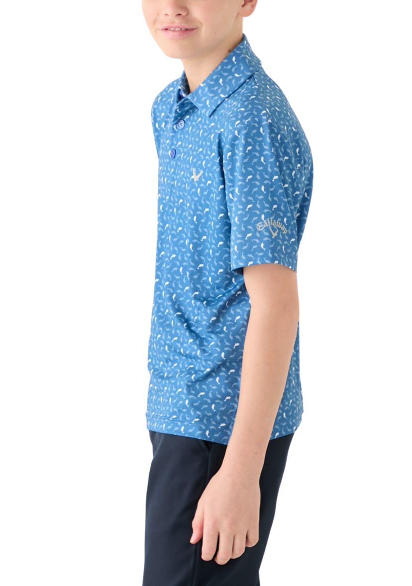 Boys 8-20 Printed Polo Shirt 