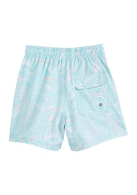 Boys 4-7 Stretch Printed Volley Swim Trunks