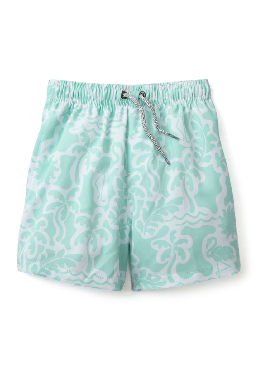 Boys 4-7 Flamingo Swim Trunks