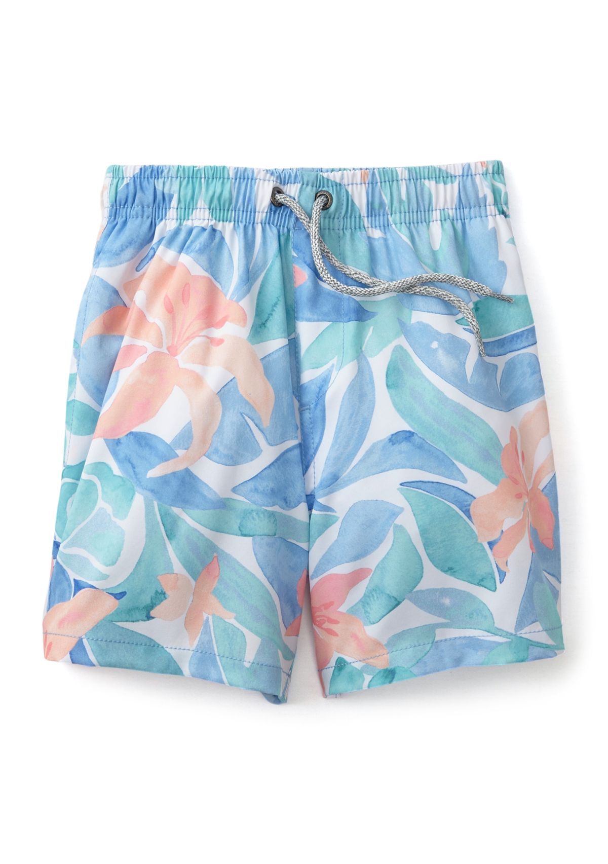 Boys 4-7 Floral Swim Trunks
