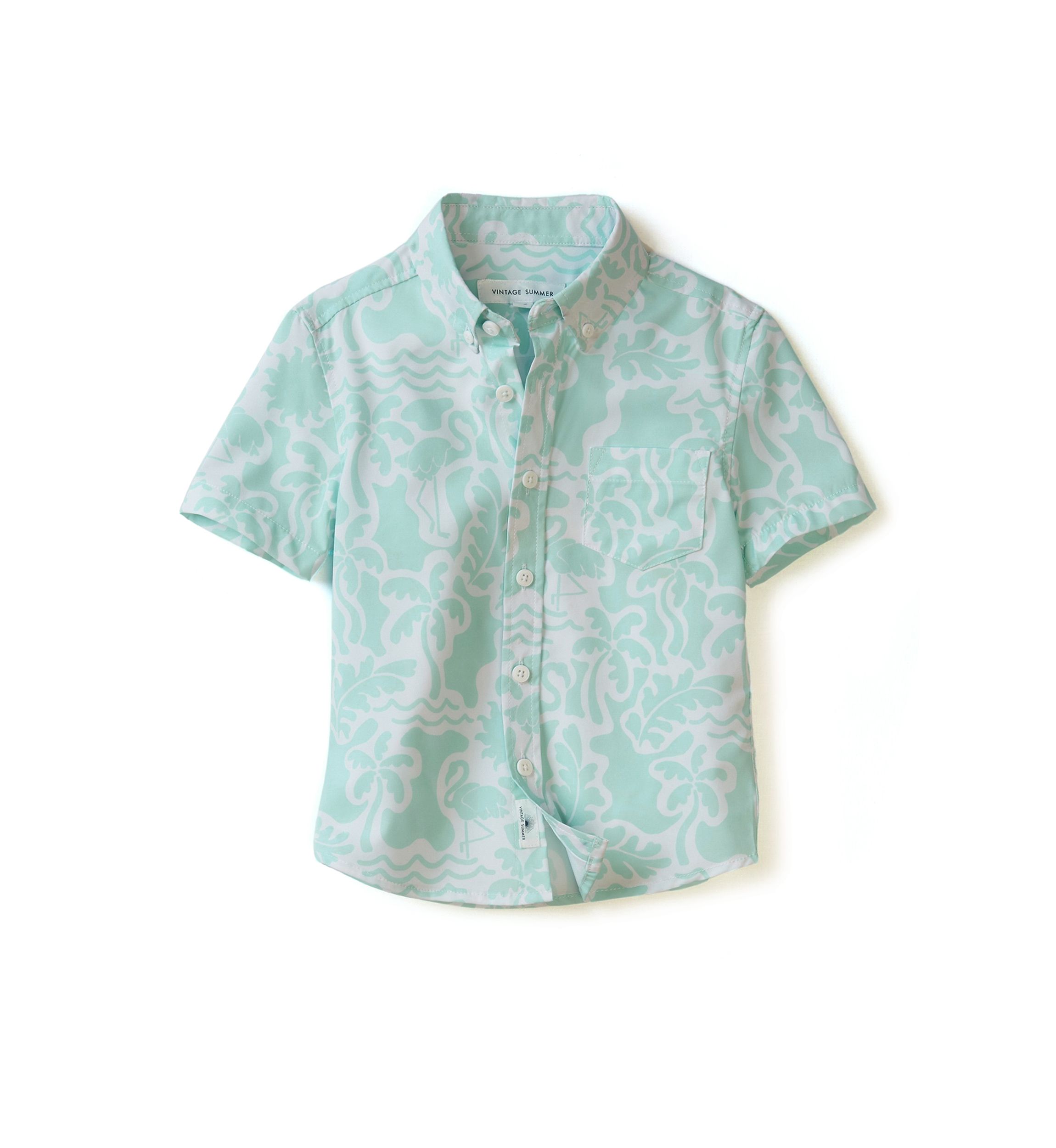 Boys 4-7 Flamingo Printed Shirt