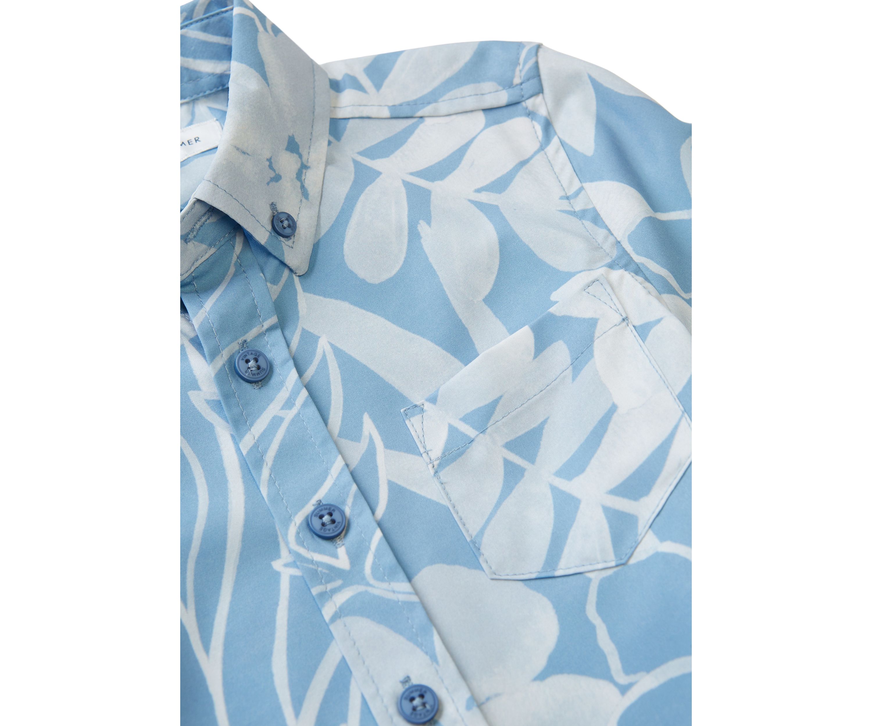 Boys 4-7 Floral Printed Shirt