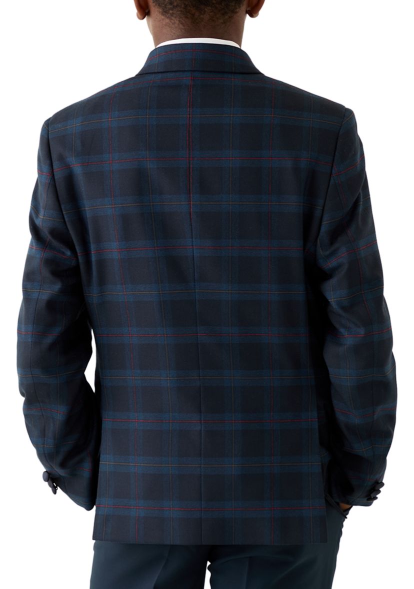 Boys 8-20 Plaid Holiday Blazer 