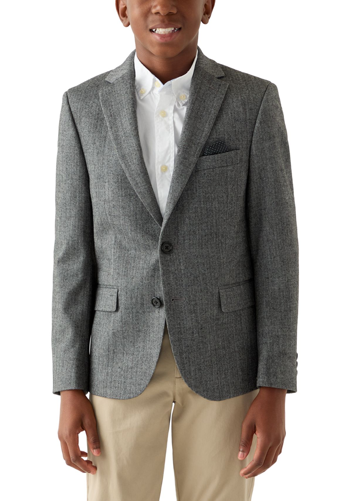 Boys 8-20 Herringbone Blazer