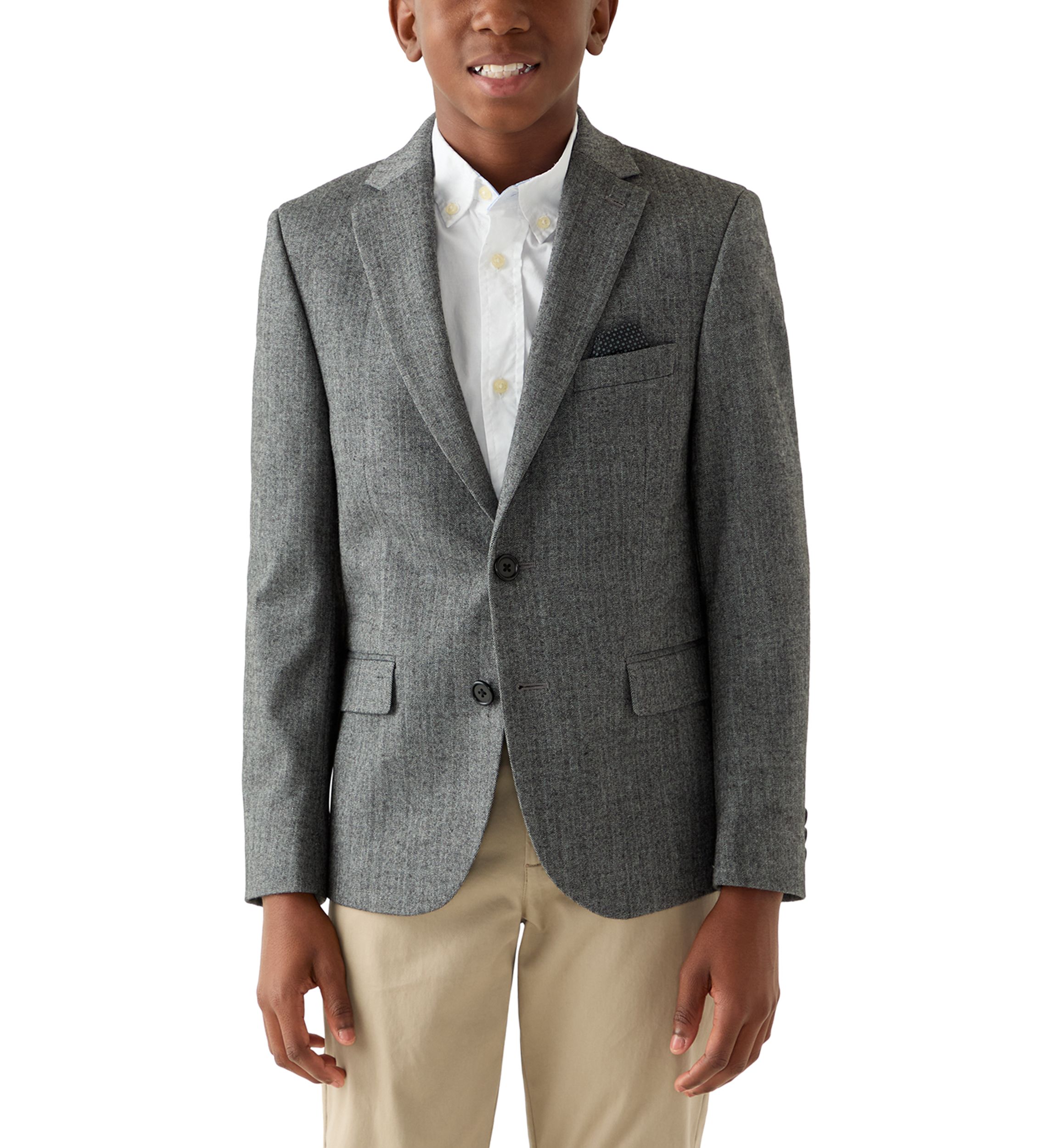 Boys 8-20 Herringbone Blazer