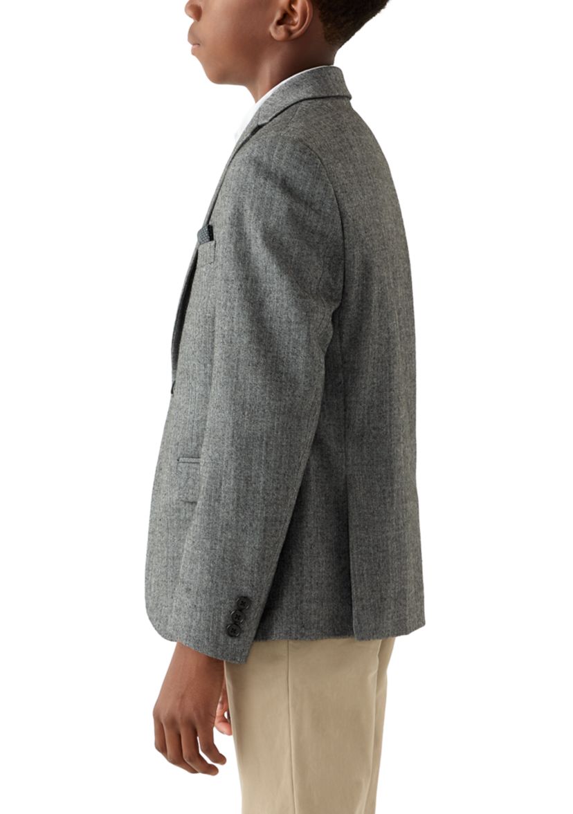 Boys 8-20 Herringbone Blazer