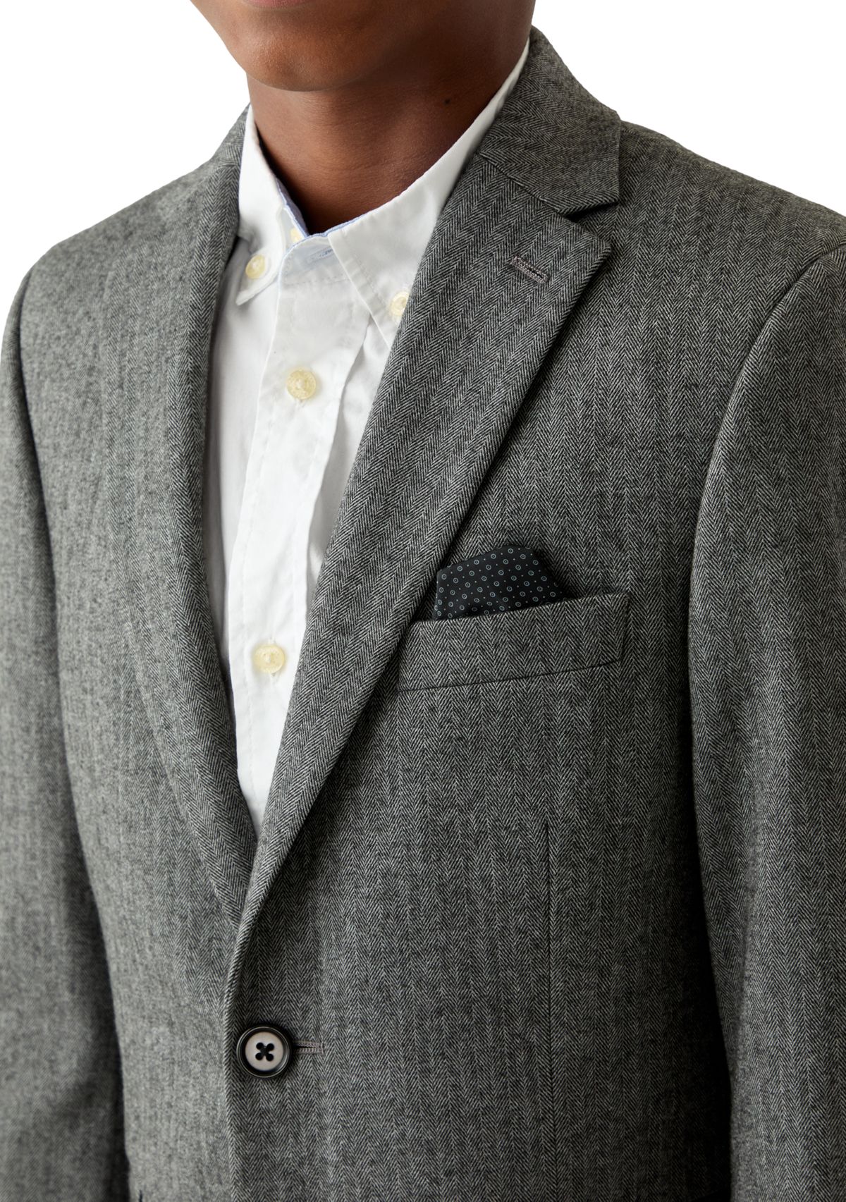 Boys 8-20 Herringbone Blazer