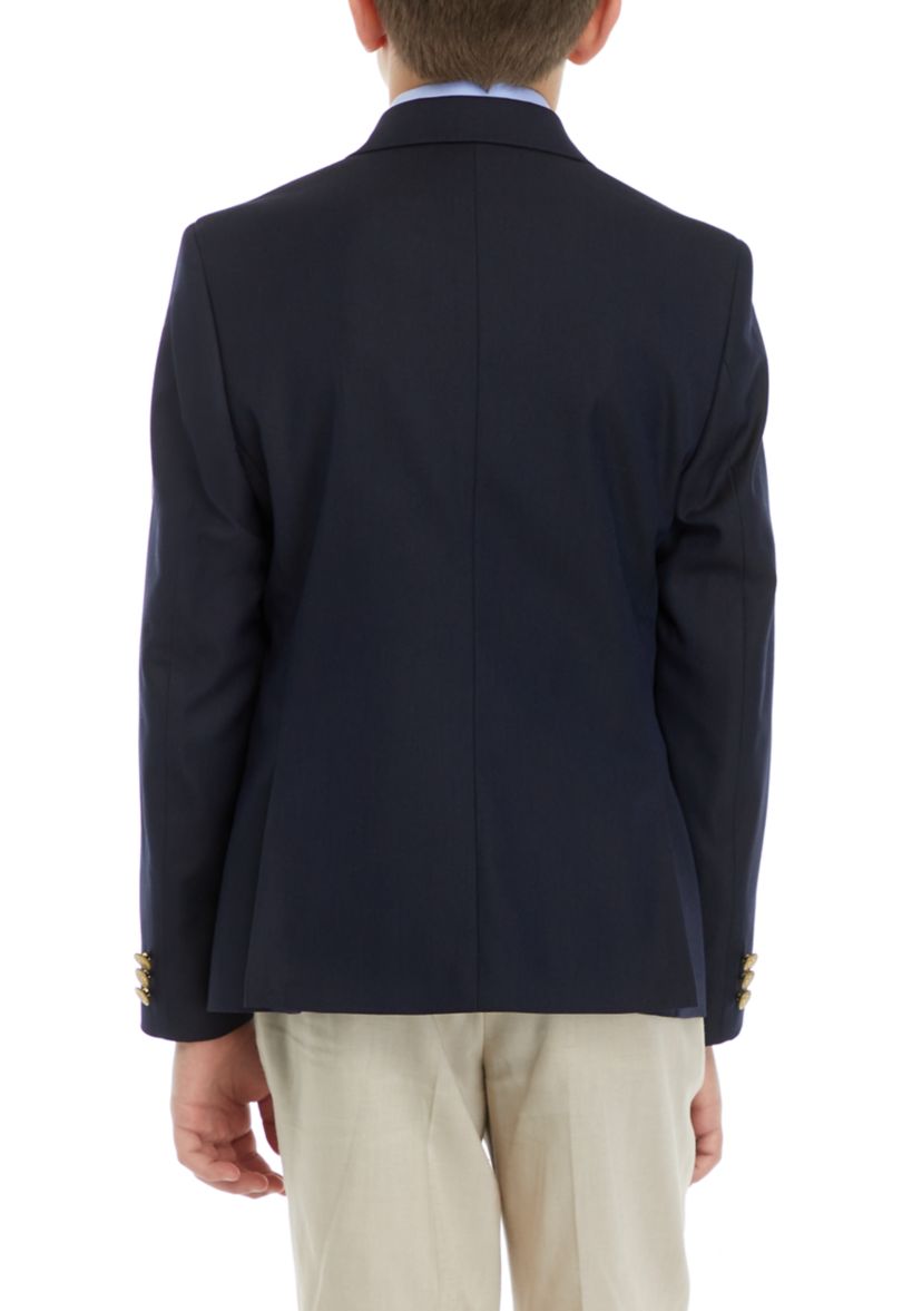 Boys 8-20 Solid Navy Suit Jacket