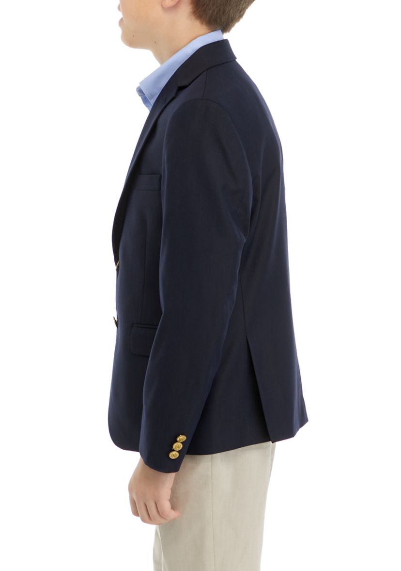 Boys 8-20 Solid Navy Suit Jacket