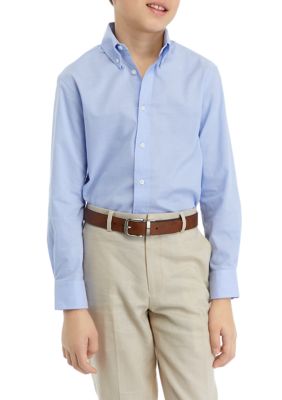 B by Brooks Brothers Boys 8-20 Solid Button Down Shirt