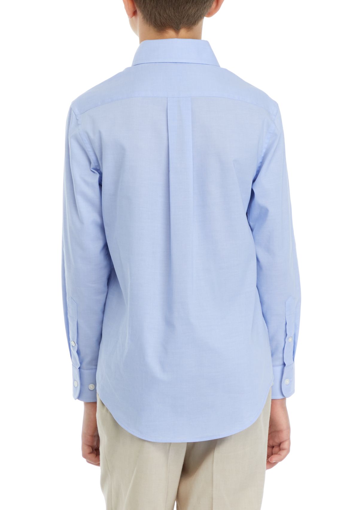 Boys 8-20 Solid Button Down Shirt