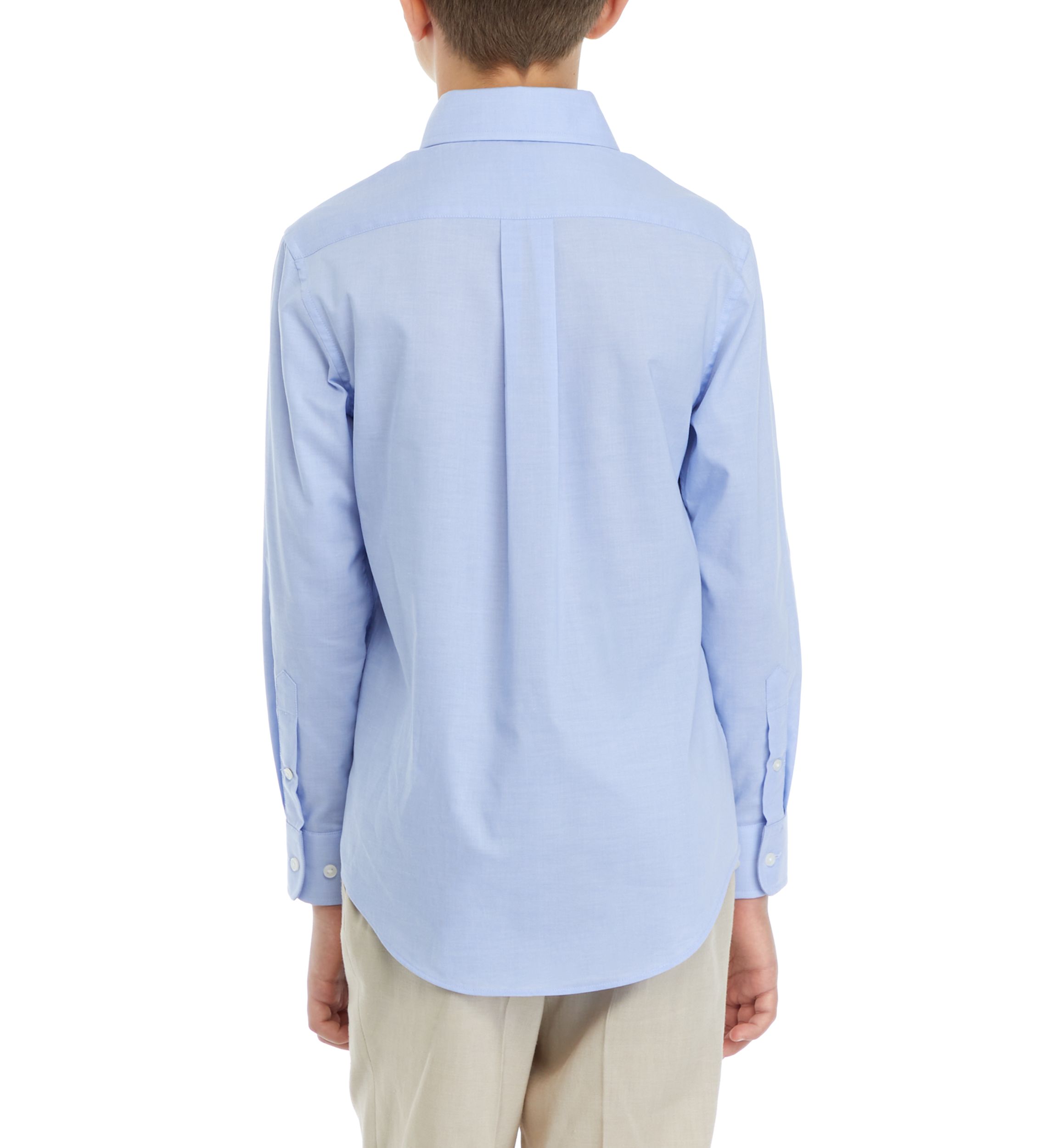 Boys 8-20 Solid Button Down Shirt