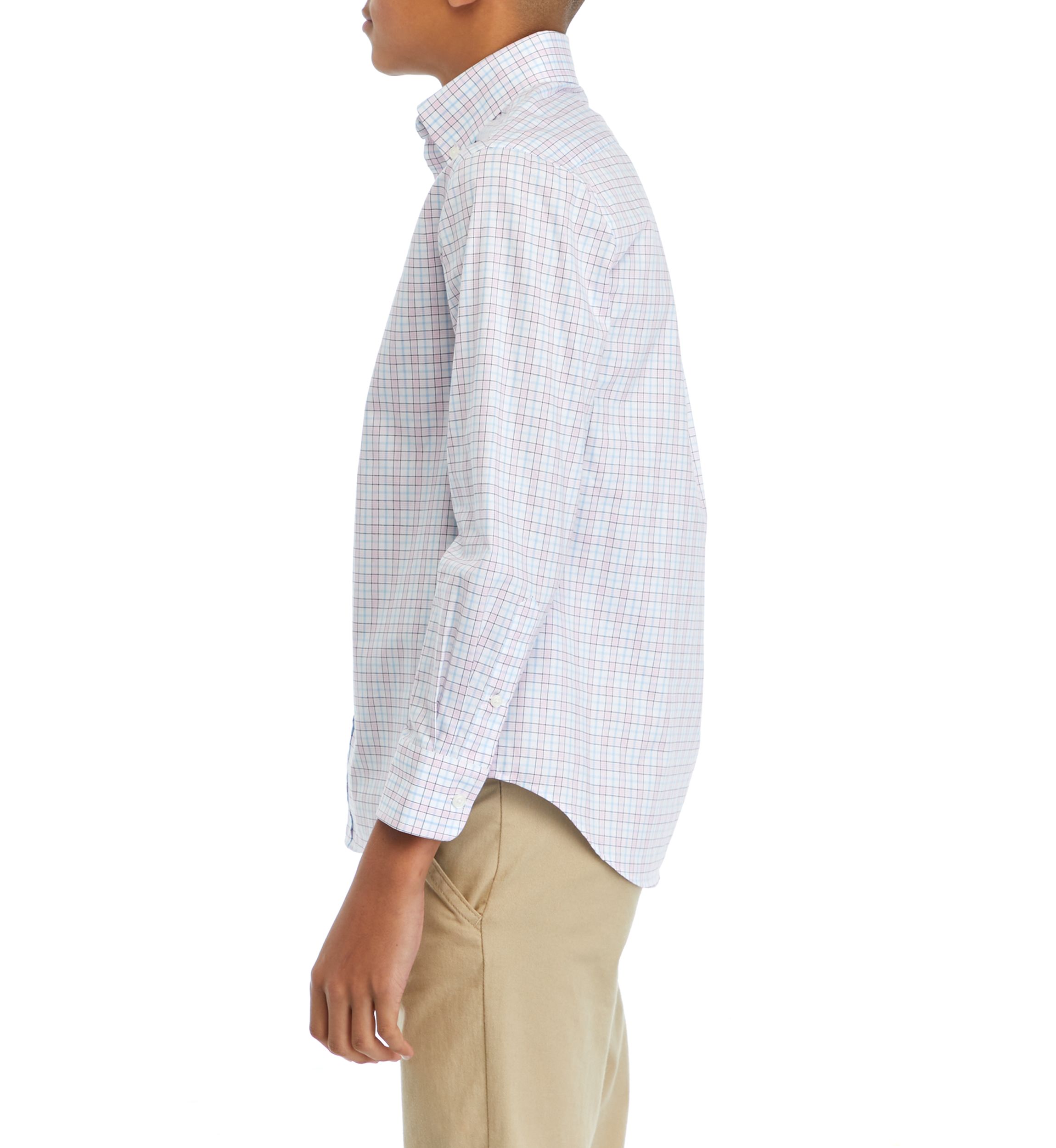 Boys 8-20 Long Sleeve Plaid Shirt