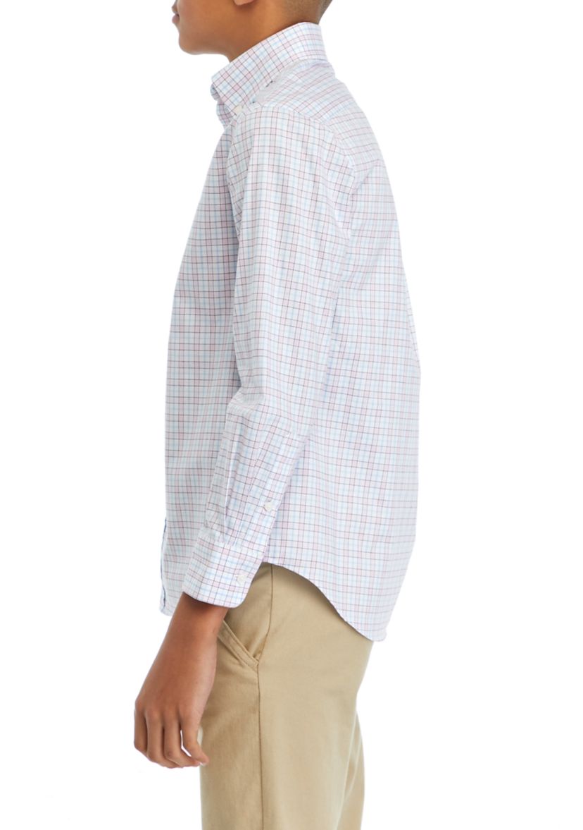 Boys 8-20 Long Sleeve Plaid Shirt