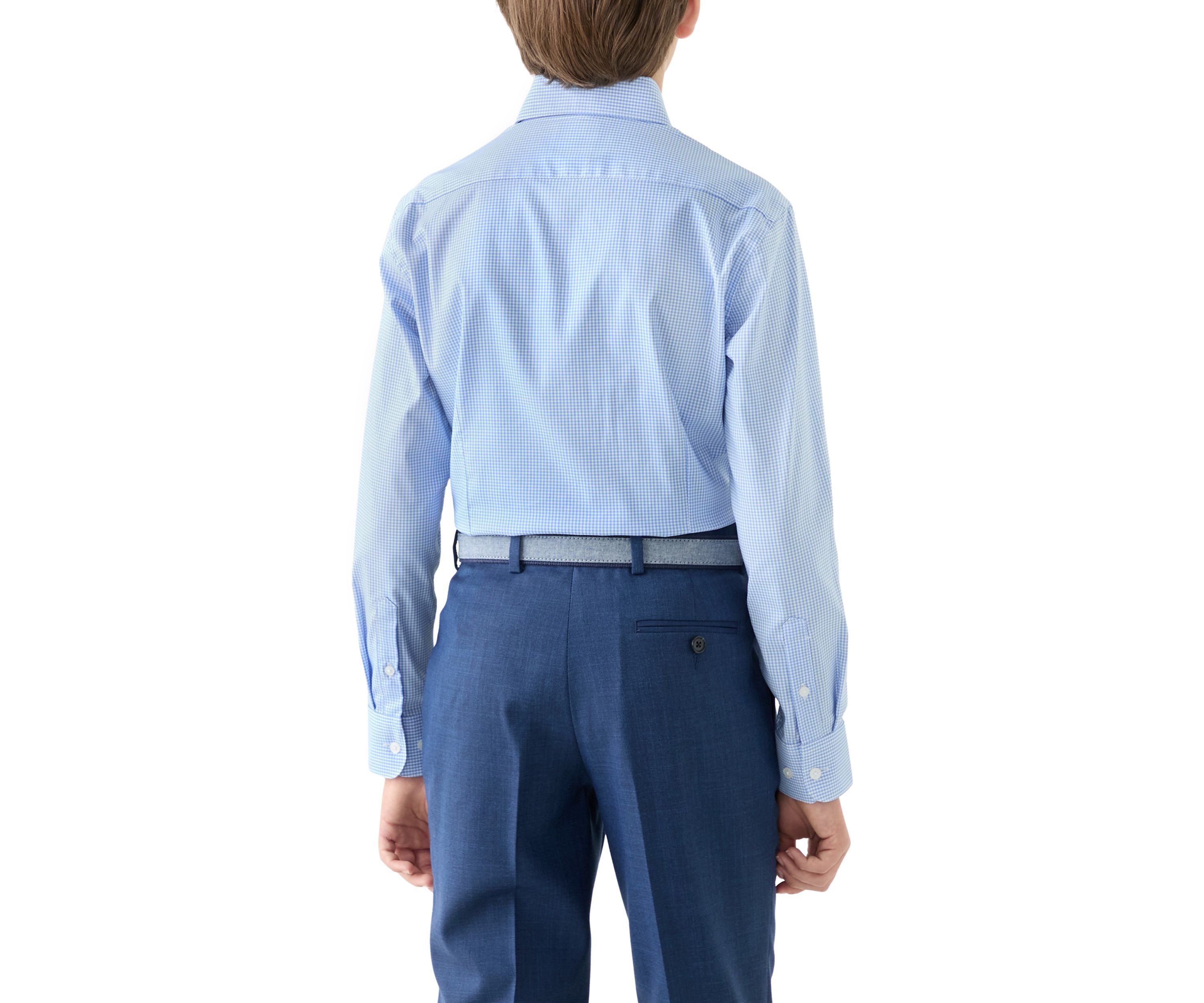 Boys 8-20 Long Sleeve Gingham Shirt