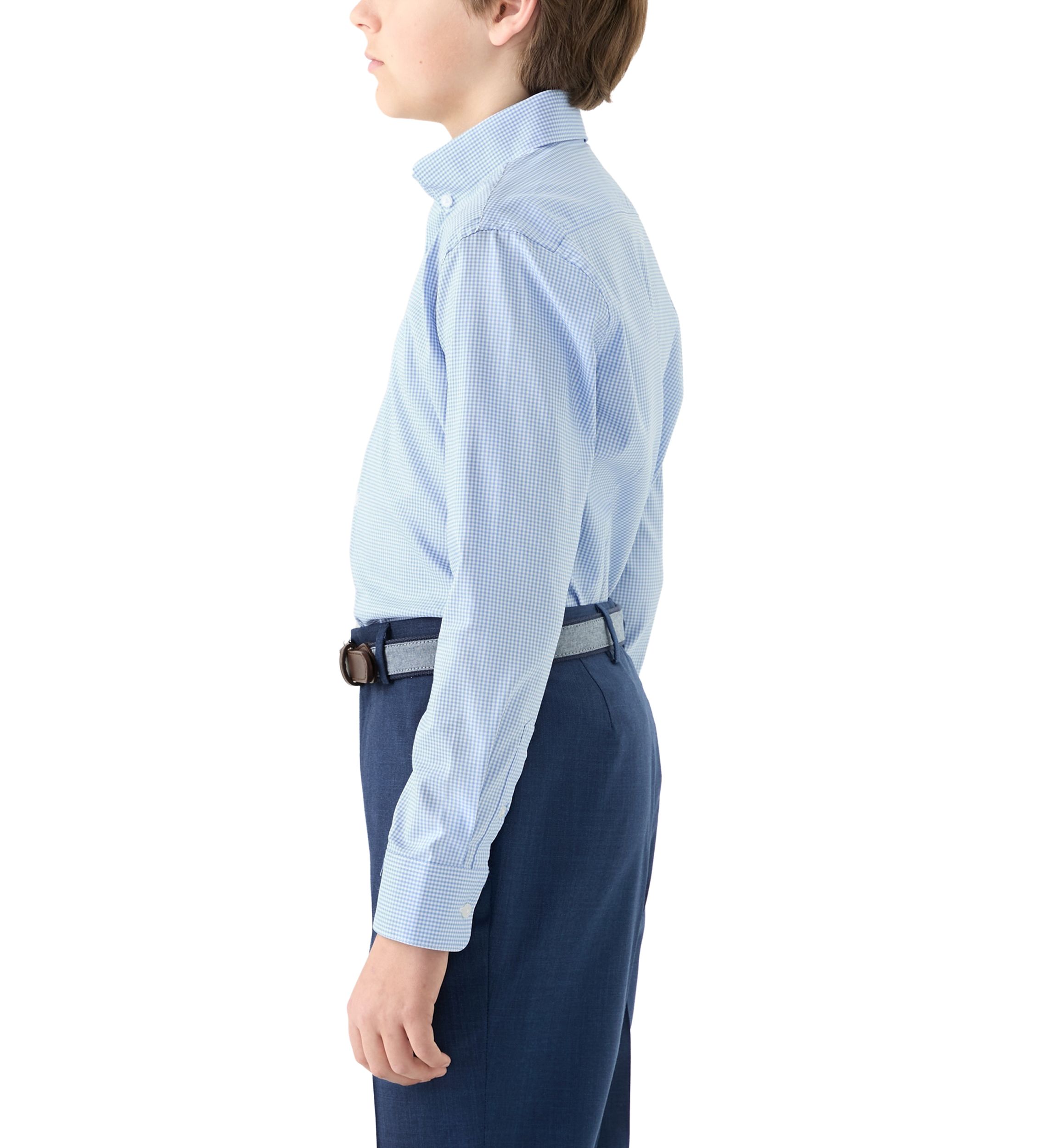 Boys 8-20 Long Sleeve Gingham Shirt