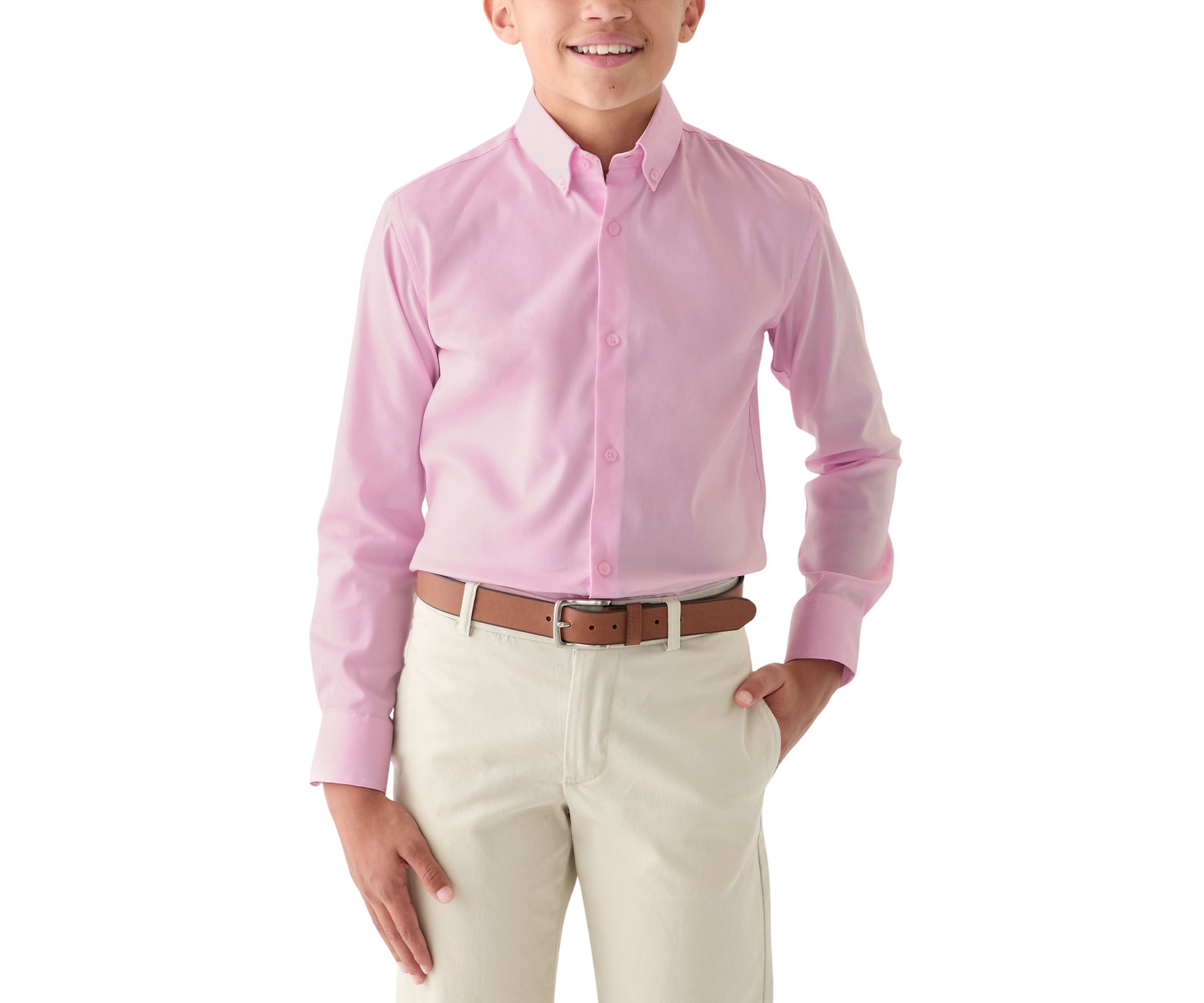 Boys 8-20 Long Sleeve Dress Shirt 