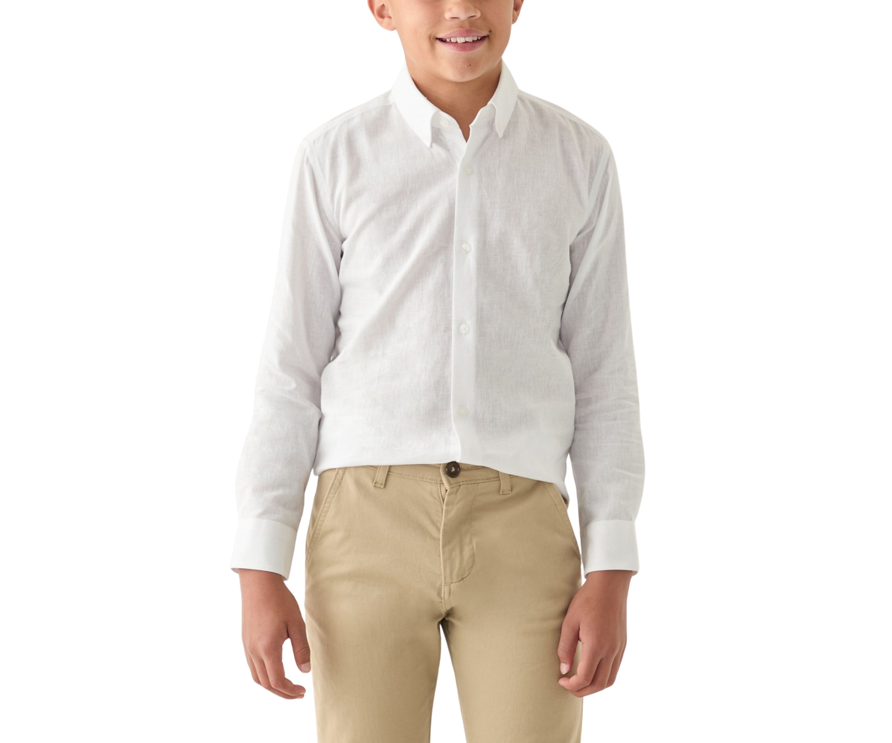WHITE LINEN SHIRT