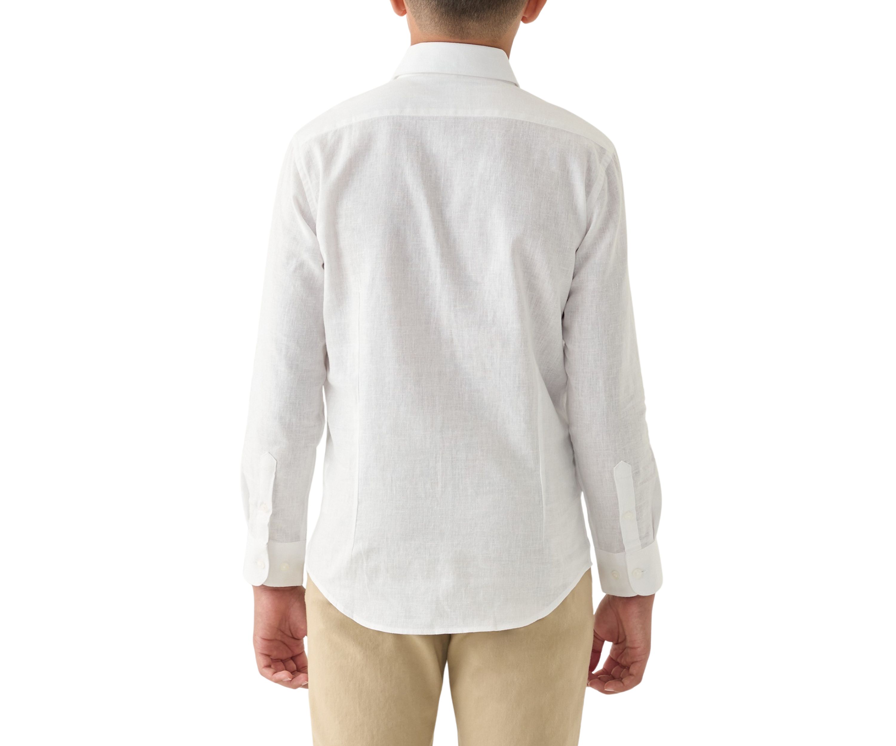 WHITE LINEN SHIRT
