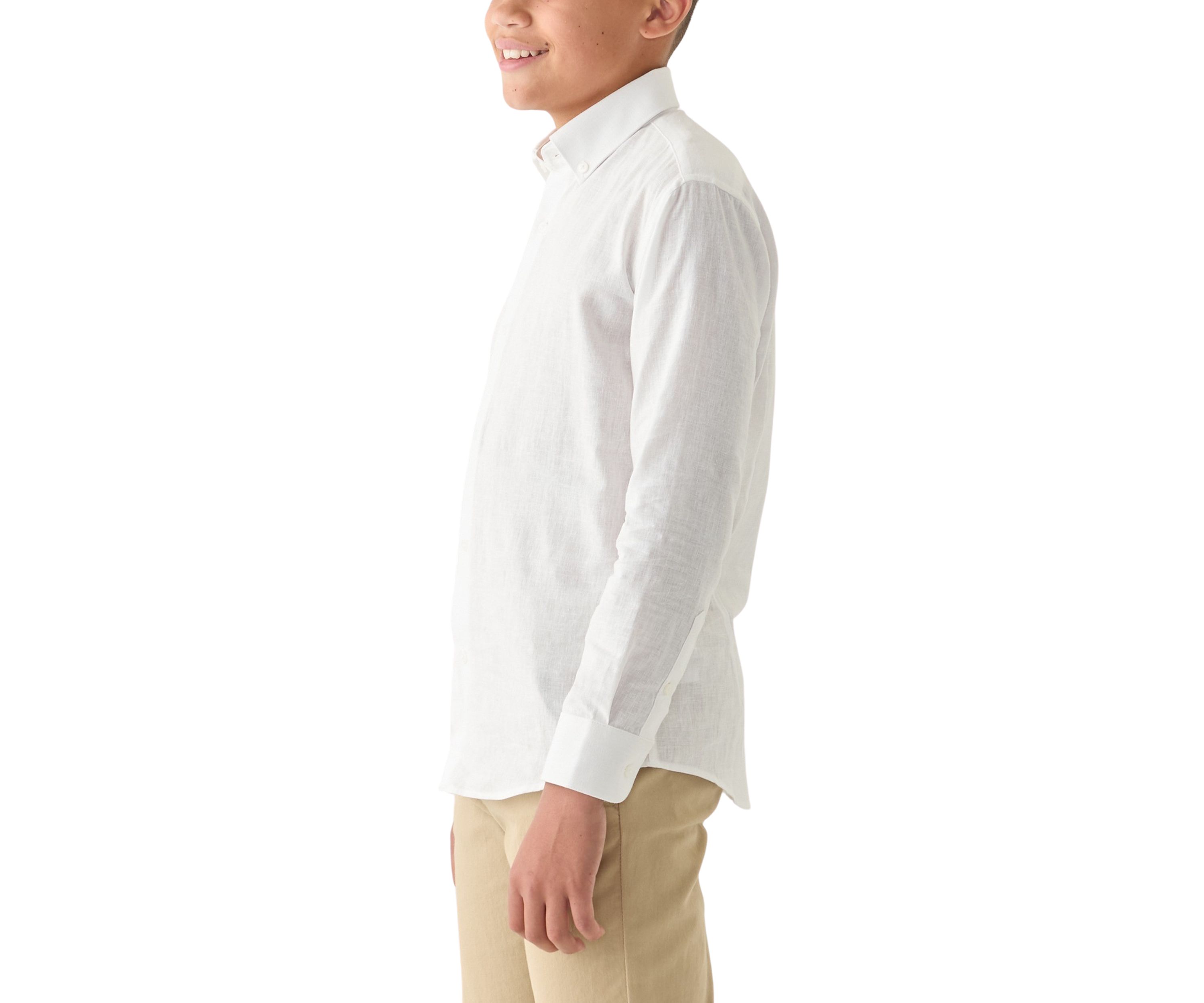 WHITE LINEN SHIRT