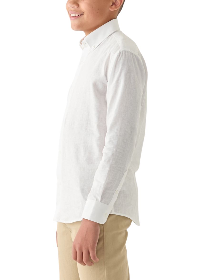 WHITE LINEN SHIRT