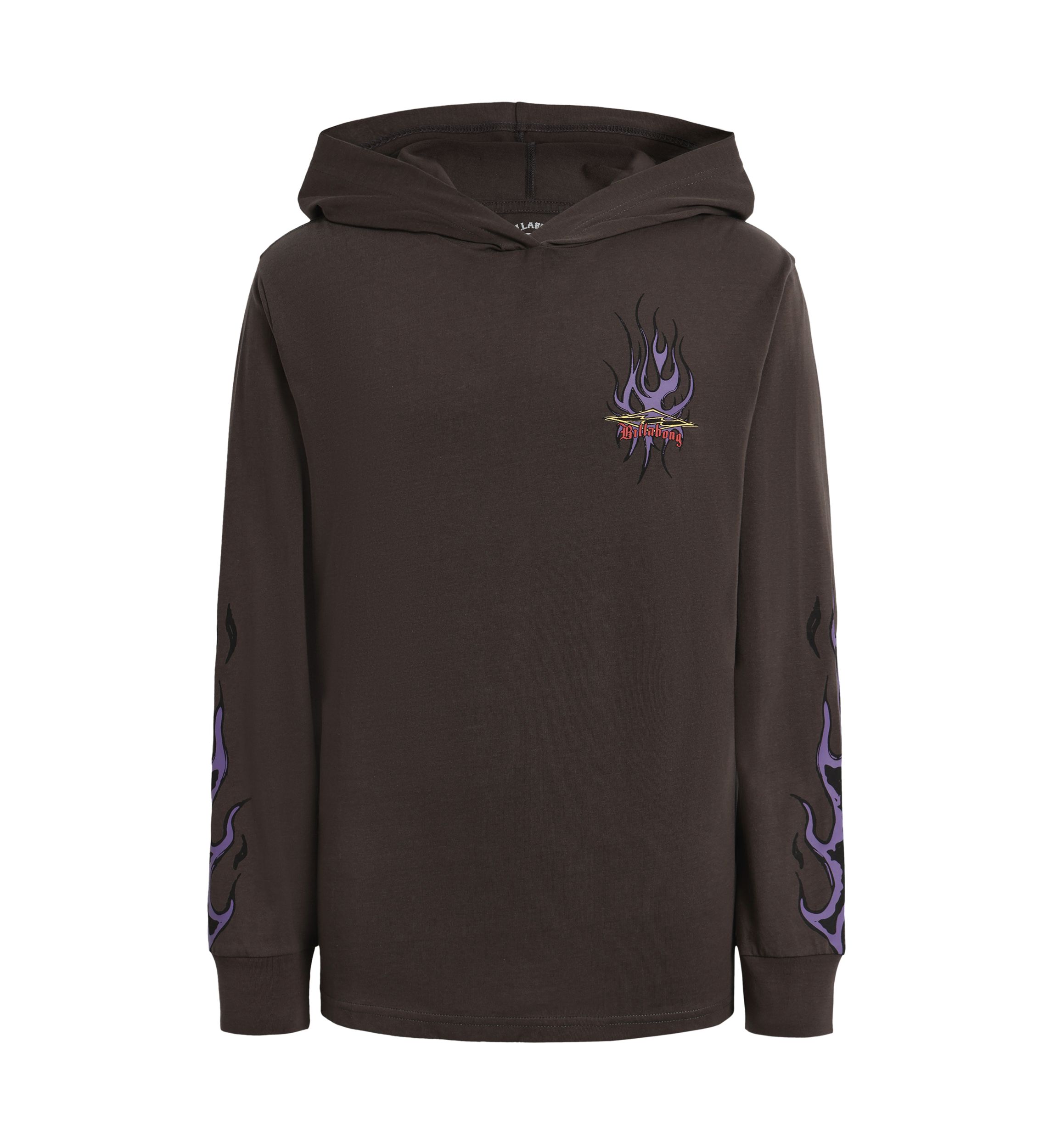Boys 8-20 Flames Long Sleeve Hooded T-Shirt