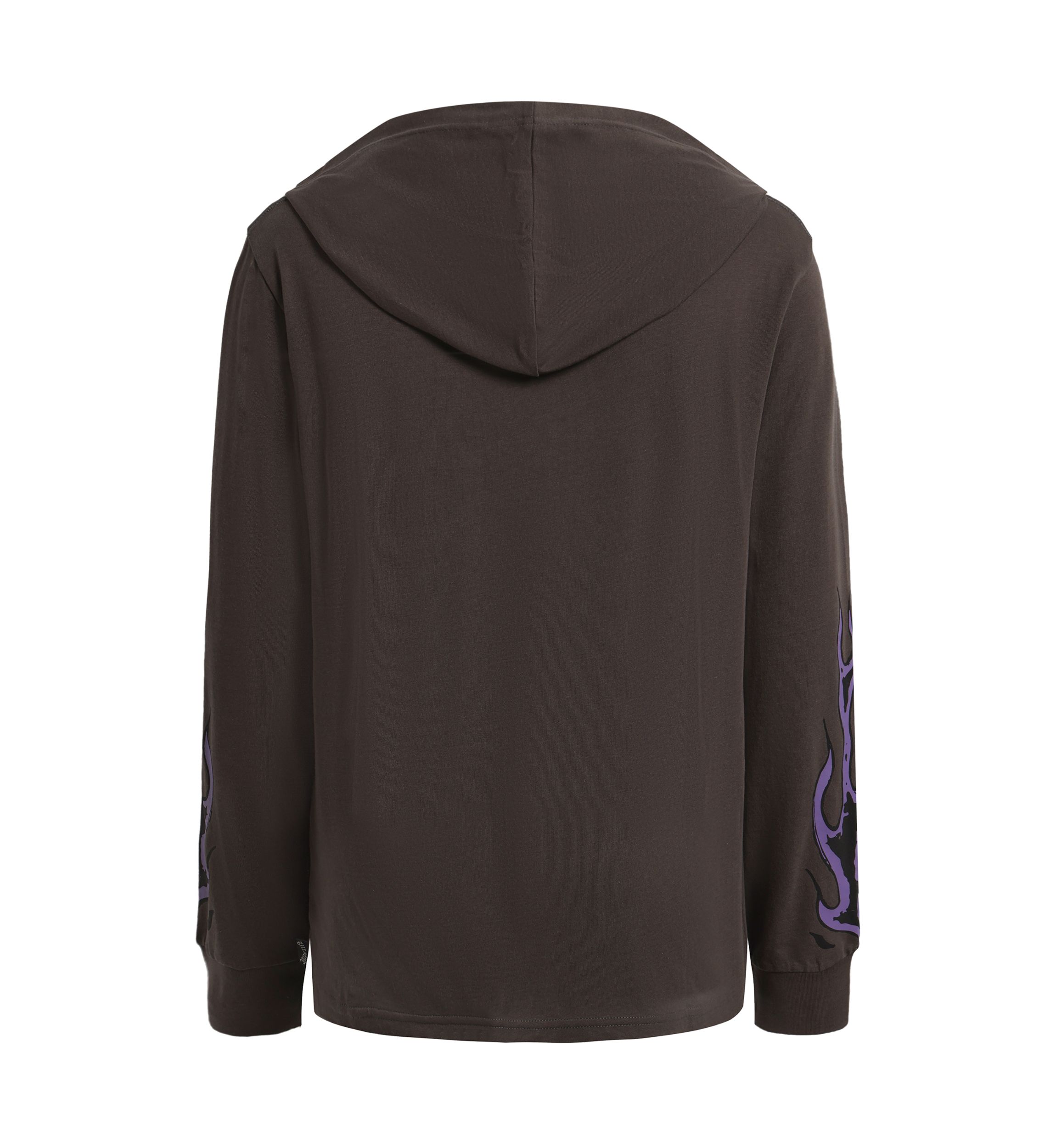 Boys 8-20 Flames Long Sleeve Hooded T-Shirt