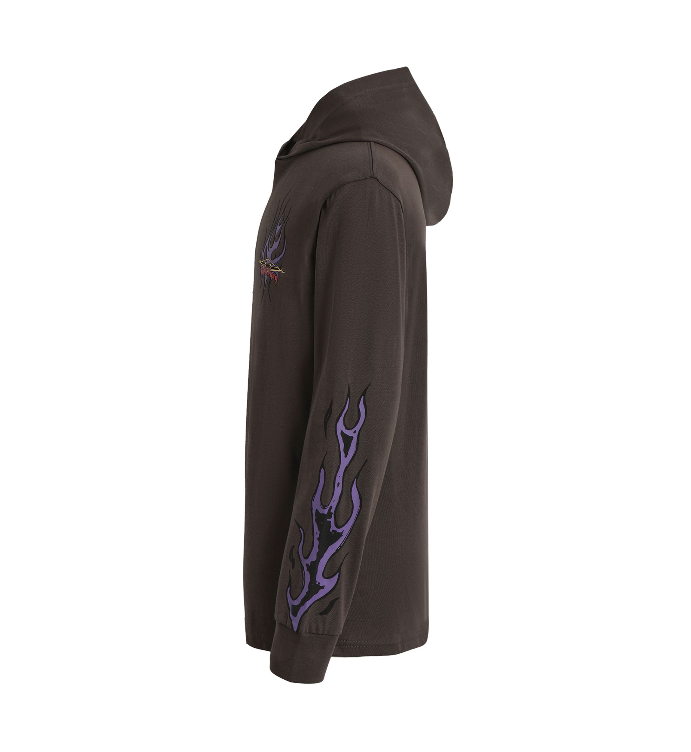 Boys 8-20 Flames Long Sleeve Hooded T-Shirt
