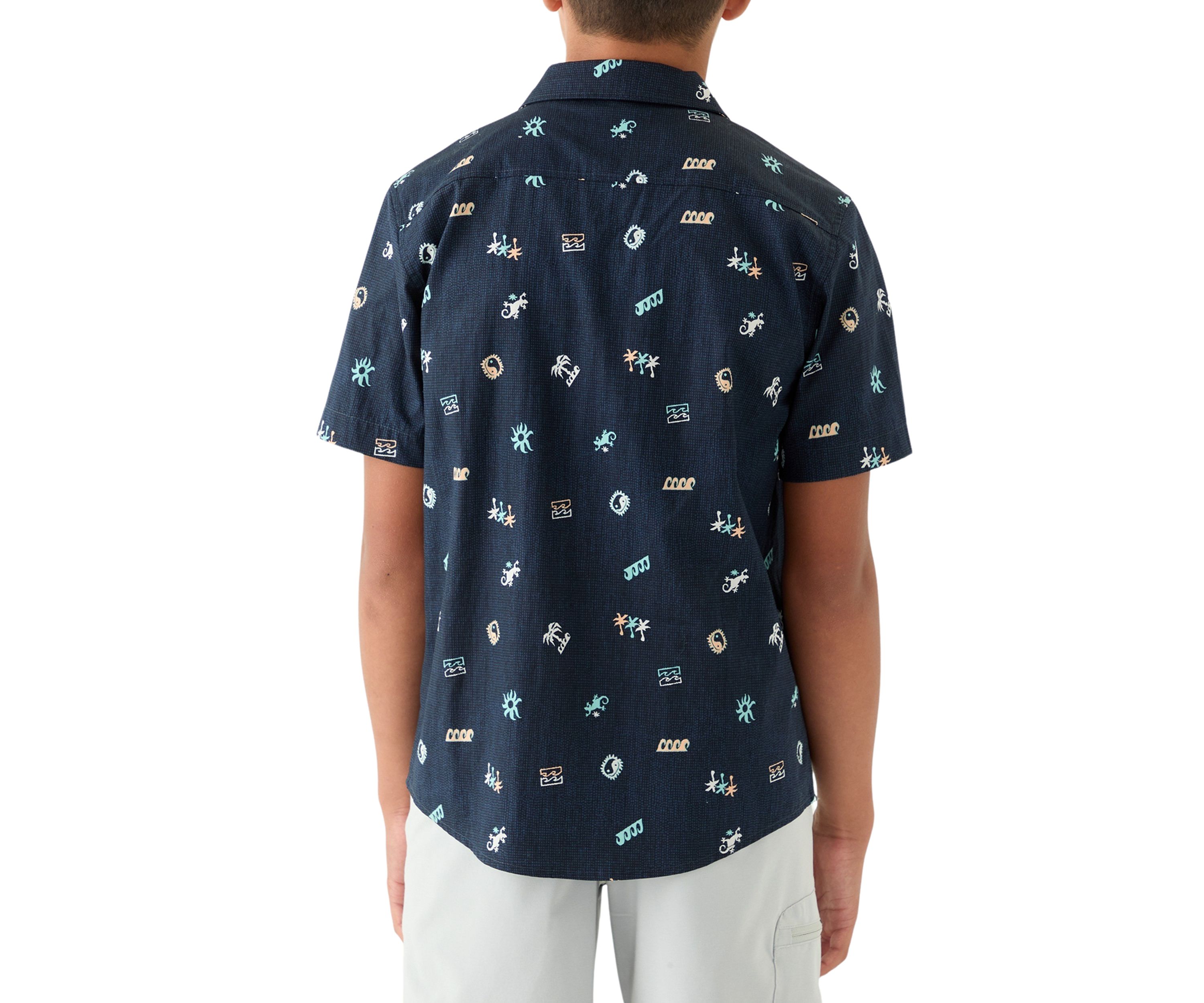 Boys 8-20 Sundays Mini Short Sleeve Shirt