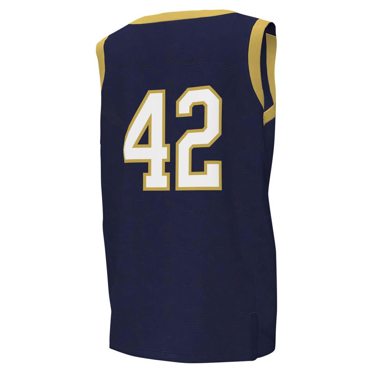 NCAA Under Armour #42 Notre Dame Fighting Irish Replica Basketball Jersey