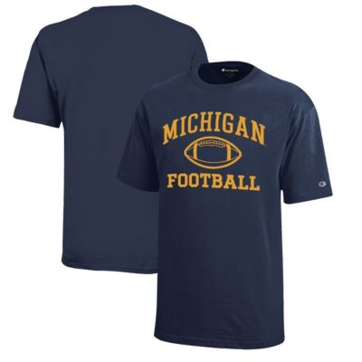 Champion NCAA Michigan Wolverines Icon Logo Football T-Shirt