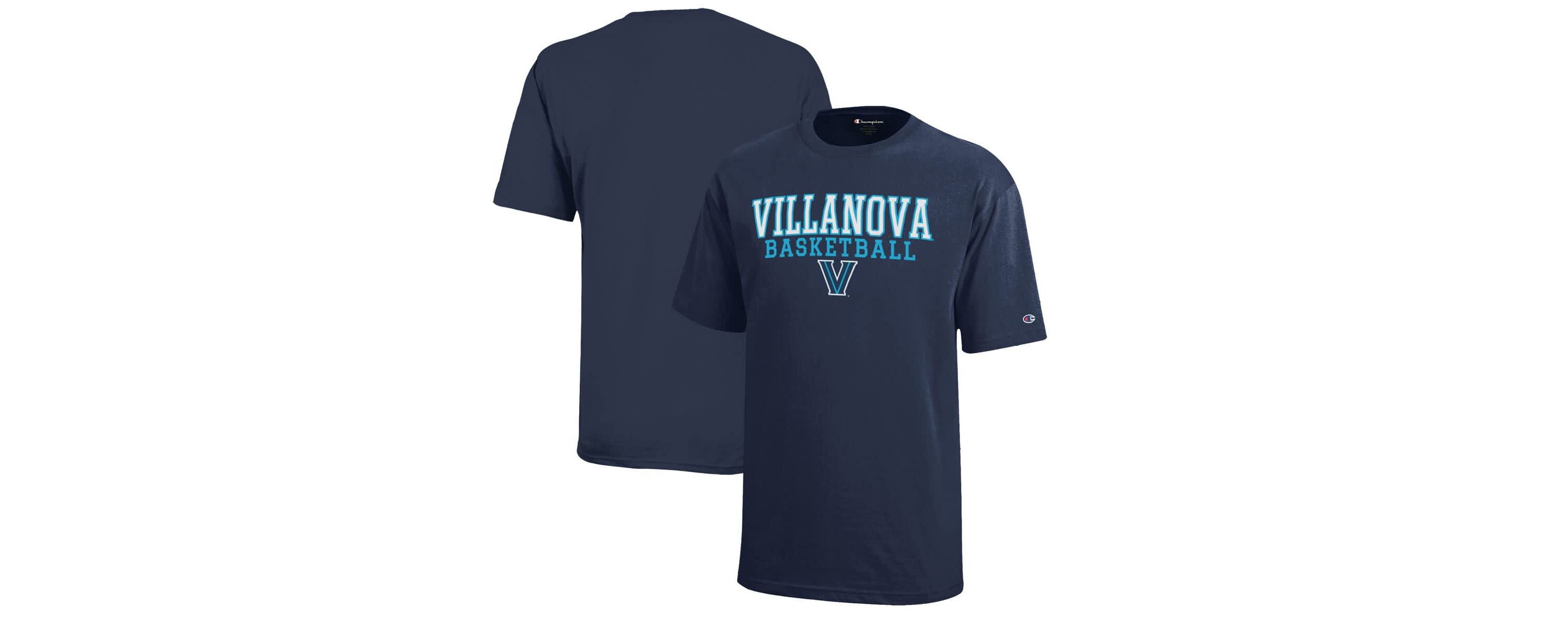 NCAA Villanova Wildcats Stacked Logo Basketball T-Shirt