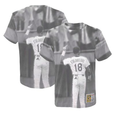 Mitchell & Ness Youth MLB Darryl Strawberry New York Mets Sublimated Player T-Shirt