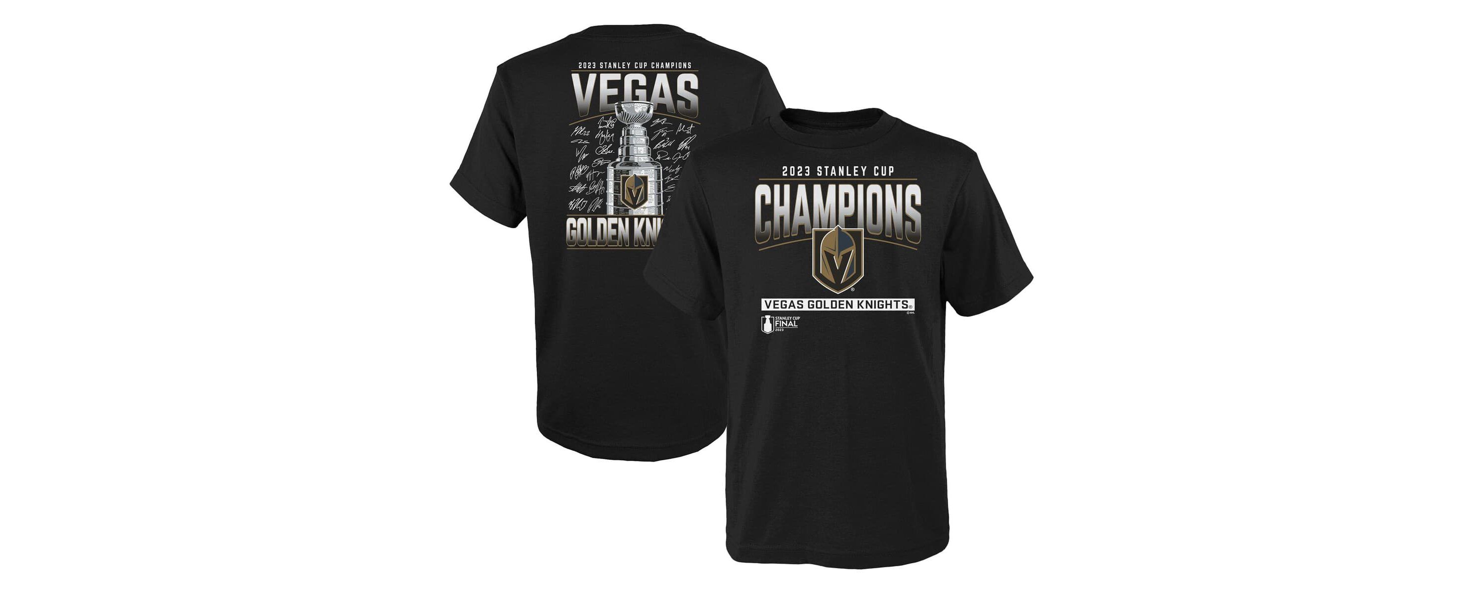 NHL Fanatics Vegas Golden Knights 2023 Stanley Cup s Signature Roster T-Shirt
