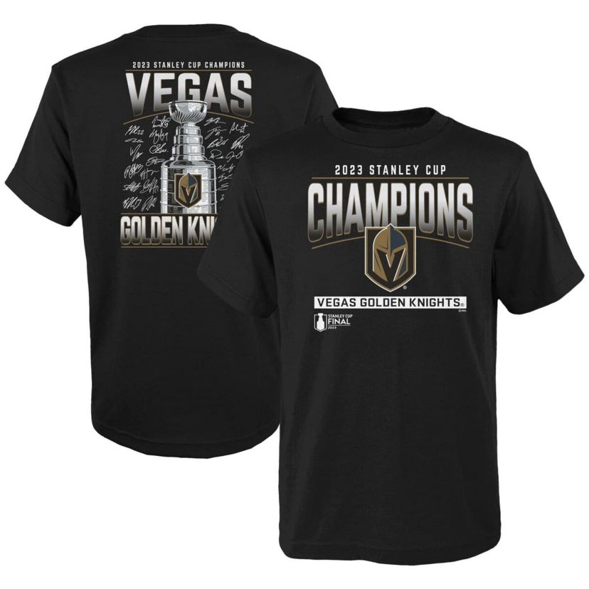 NHL Fanatics Vegas Golden Knights 2023 Stanley Cup s Signature Roster T-Shirt