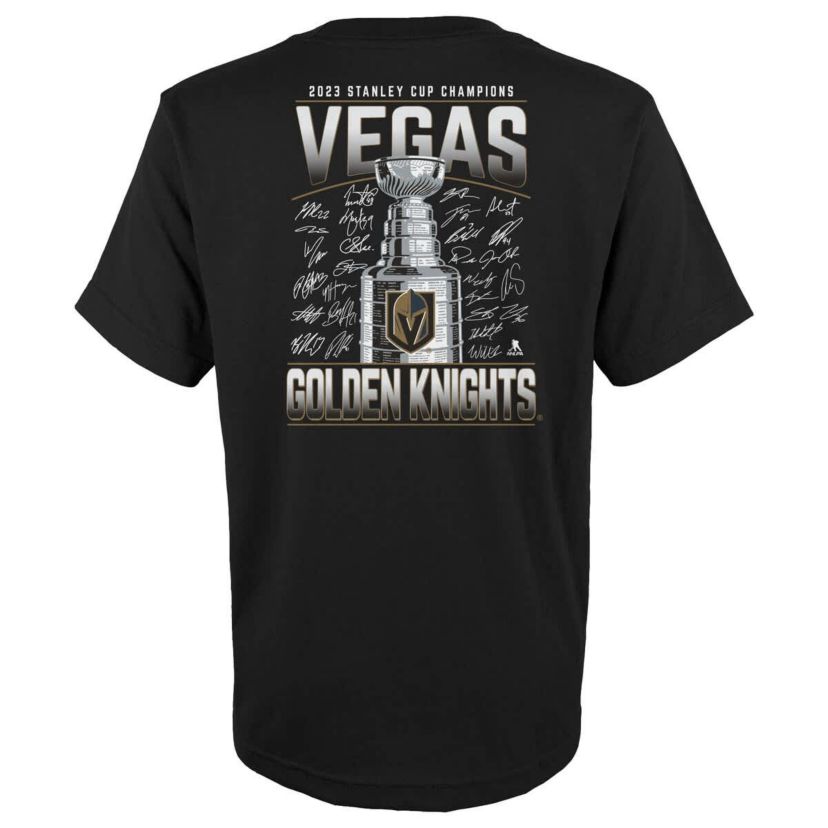 NHL Fanatics Vegas Golden Knights 2023 Stanley Cup s Signature Roster T-Shirt