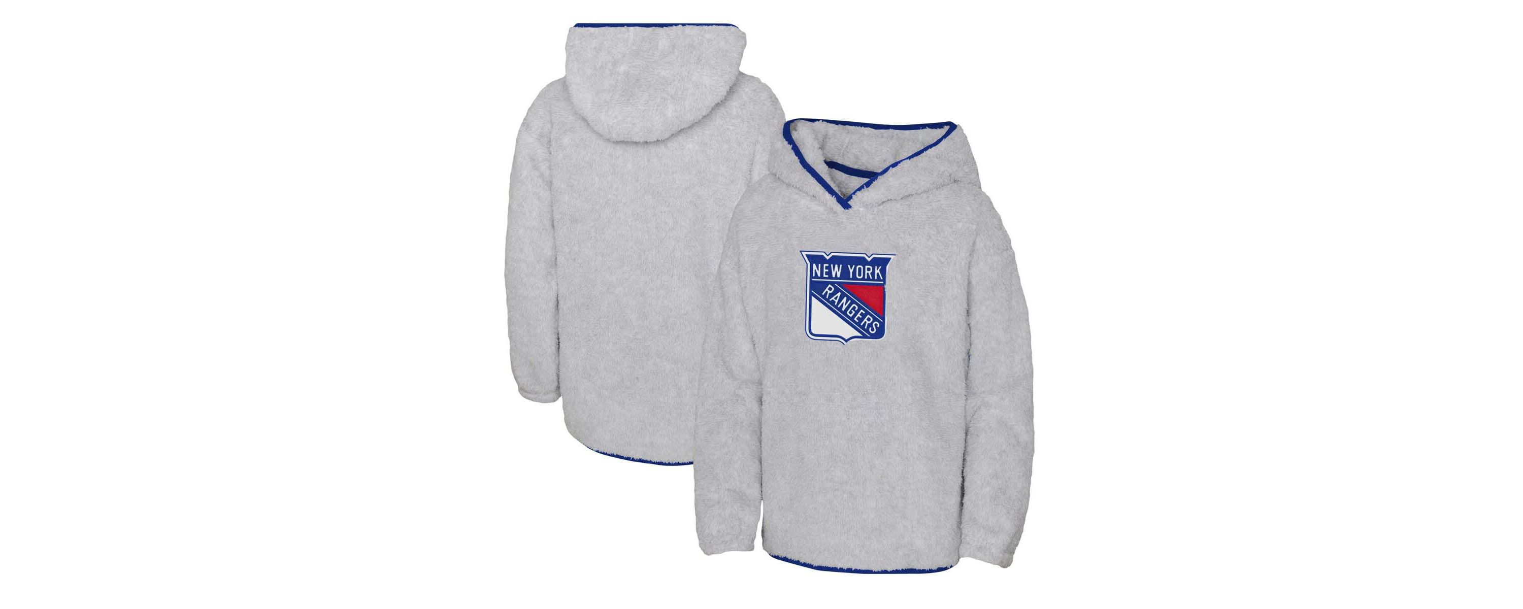 NHL Girls New York Rangers Ultimate Teddy Fleece Pullover Hoodie