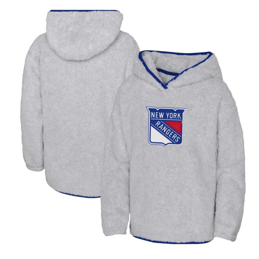 NHL Girls New York Rangers Ultimate Teddy Fleece Pullover Hoodie