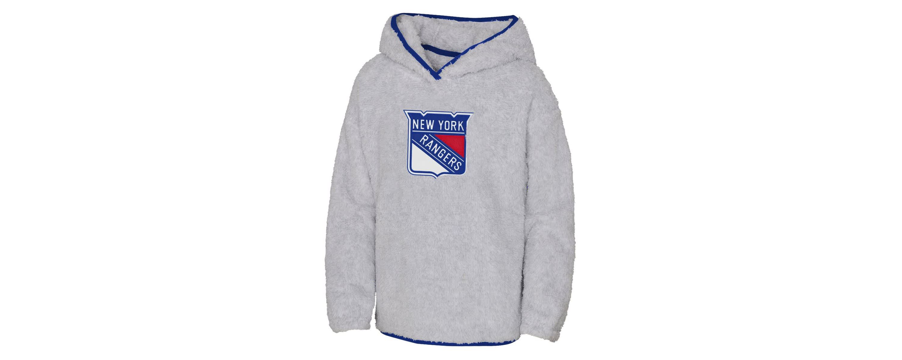 NHL Girls New York Rangers Ultimate Teddy Fleece Pullover Hoodie