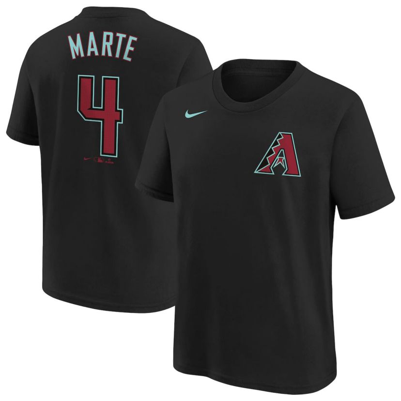 MLB Nike Ketel Marte Arizona Diamondbacks 2024 Fuse Name & Number T-Shirt