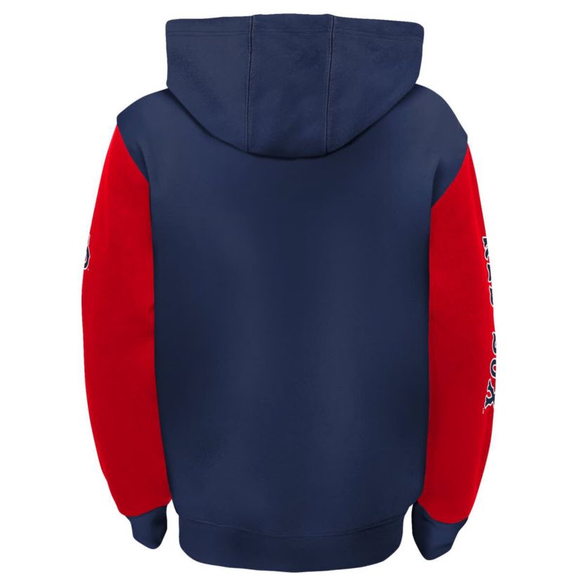 Boston Red Sox MLB Fanatics Navy/Red Boston Sox card Full-Zip Hoodie Jacket