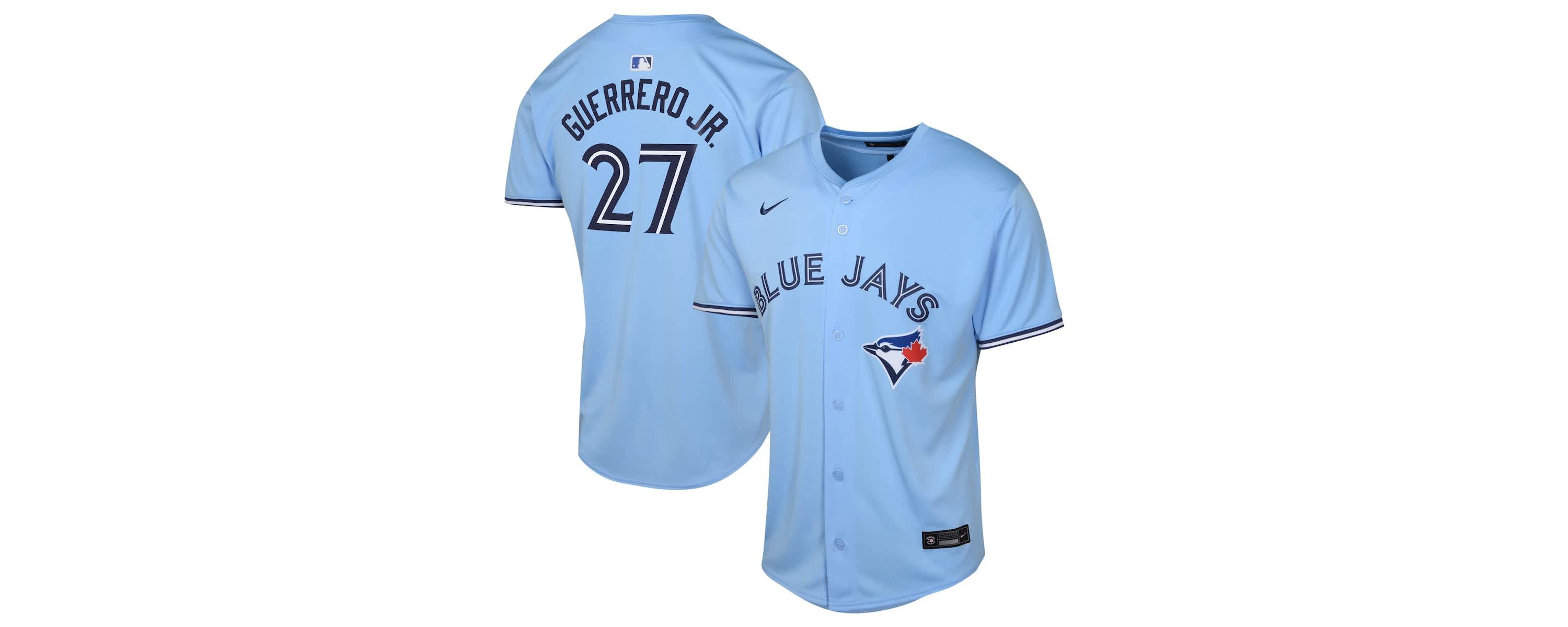 Toronto Blue Jays MLB Nike Vladimir Guerrero Jr. Powder Toronto Jays Alternate Limited Player Jersey